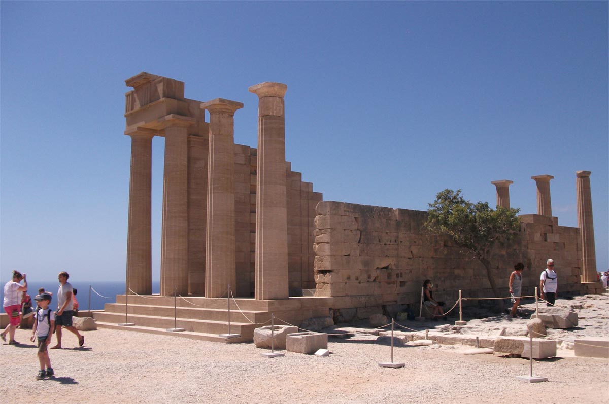 Линдос, Родос, храм Афины Линдии