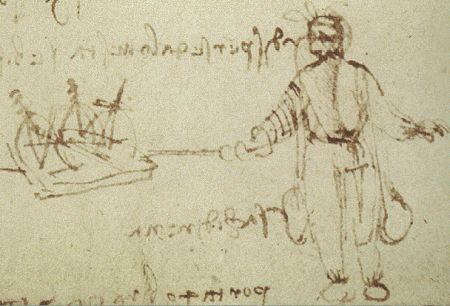 Леонардо да Винчи, водолазный костюм