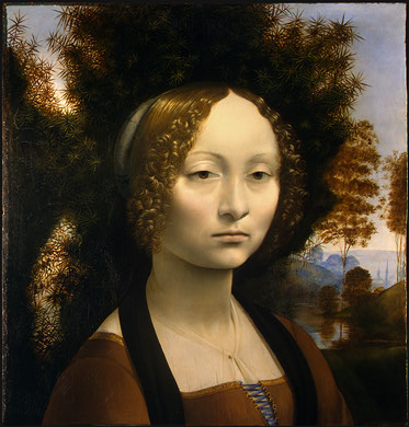 Леонардо да Винчи, портрет Джиневры де Бенчи